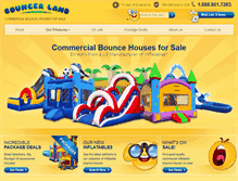 Tablet Screenshot of bouncerland.com